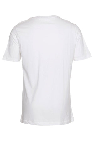 Basic Camiseta con cuello de pico - Blanco