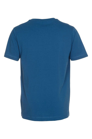 Basic V-neck t-shirt - Petroleum Blue