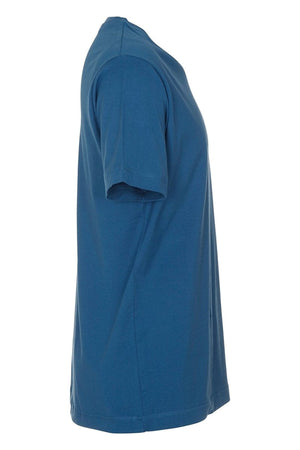 Basic V-neck t-shirt - Petroleum Blue