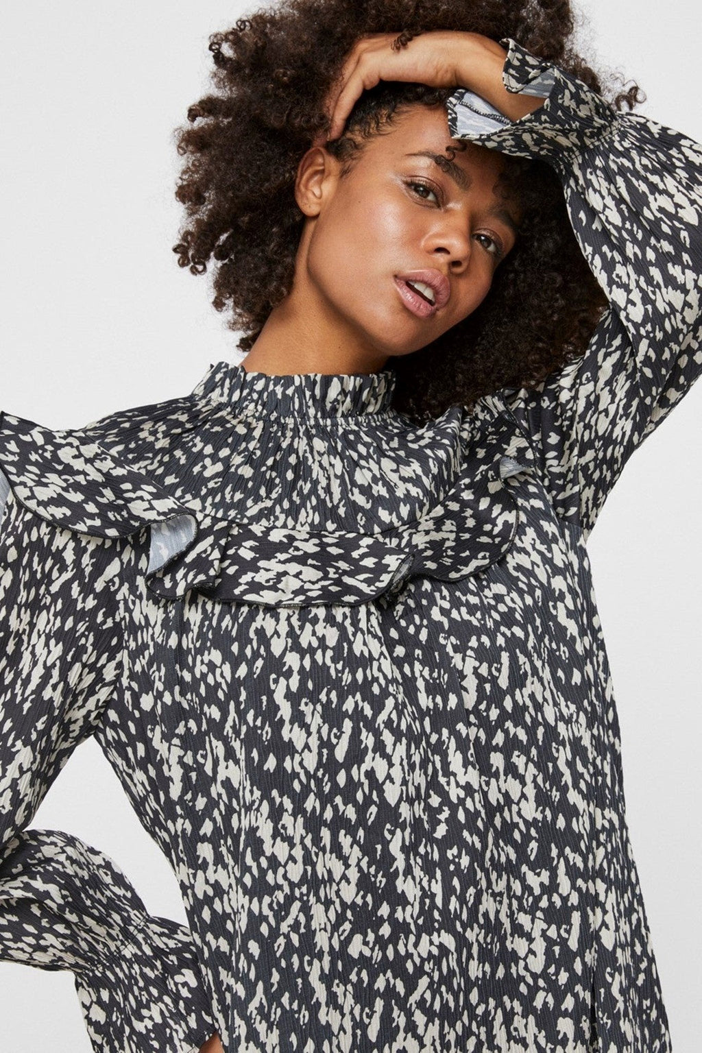 Vestido corto de Becky - Negro