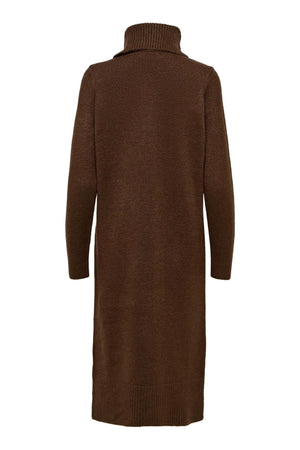 Vestido en el cuello de Brandie Roll - Café de achicoria