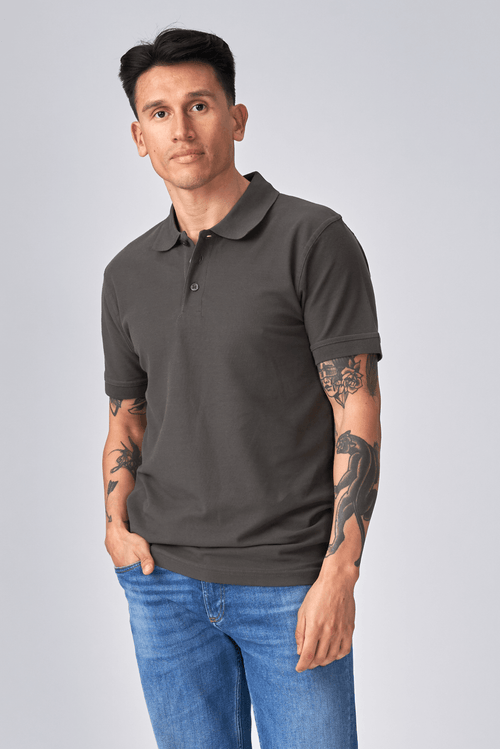 Basic Polo - Gris oscuro