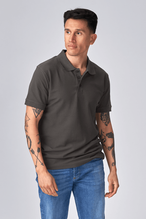 Basic Polo - Gris oscuro