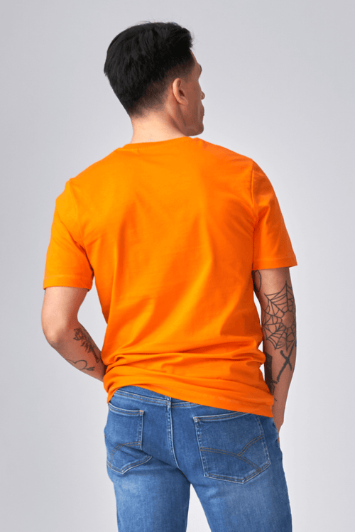 Camiseta básica orgánica - naranja