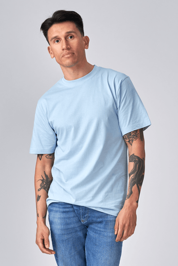 Camiseta de gran tamaño - Azul claro