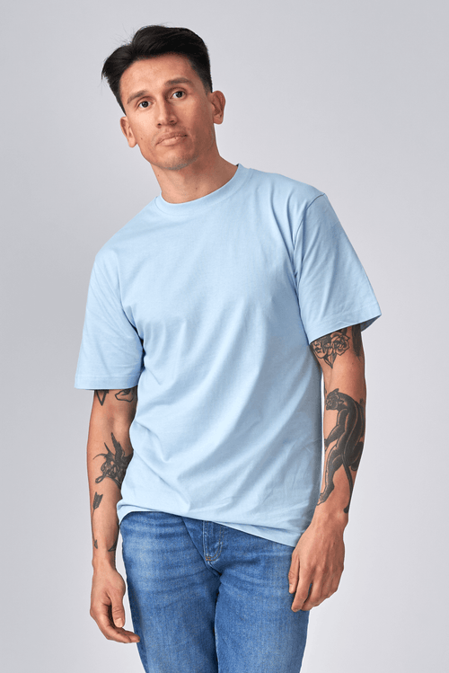 Camiseta de gran tamaño - Azul claro