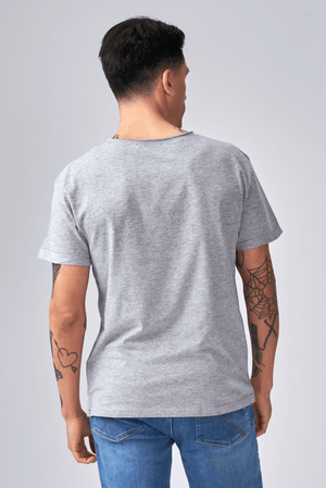 Deep Round Neck - Light gray