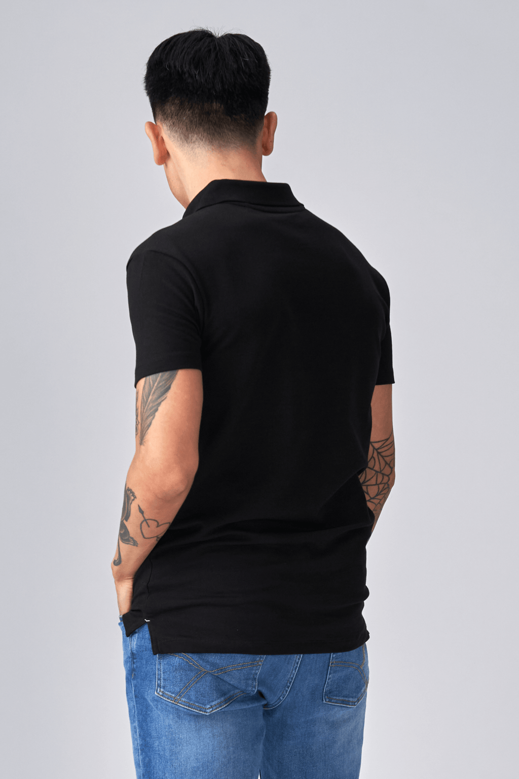 Muscle Polo Shirt - Negro