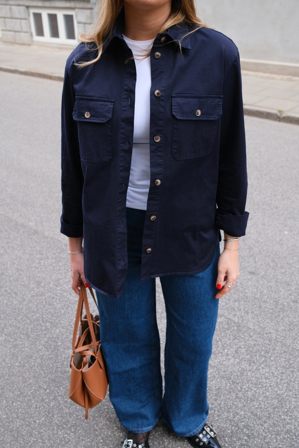 Amber Twill Shirt - Navy