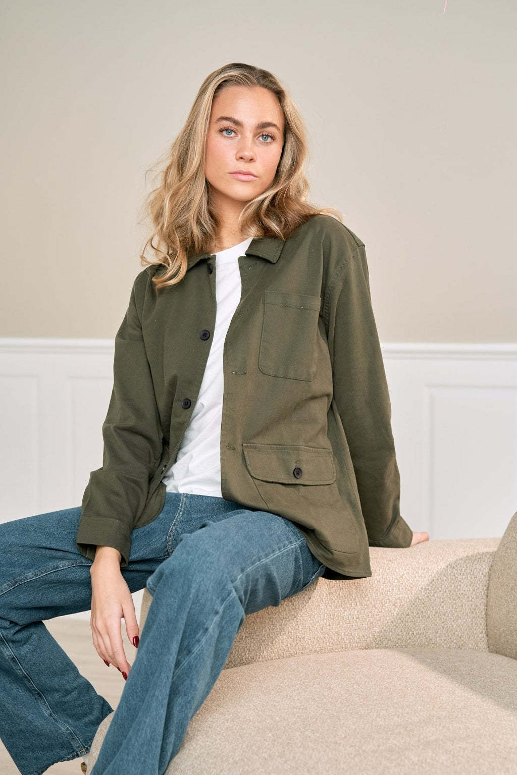 Backet de sarga - Oliva oscura