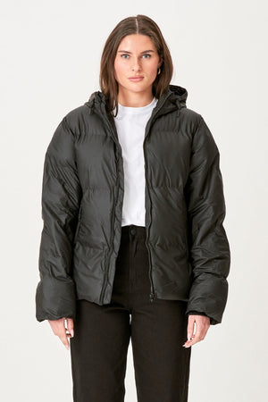 Lexie Coated Jacket - Black