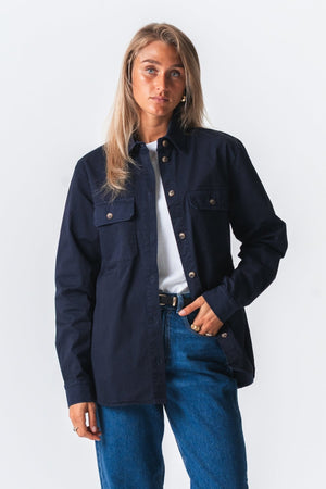 Amber Twill Shirt - Navy