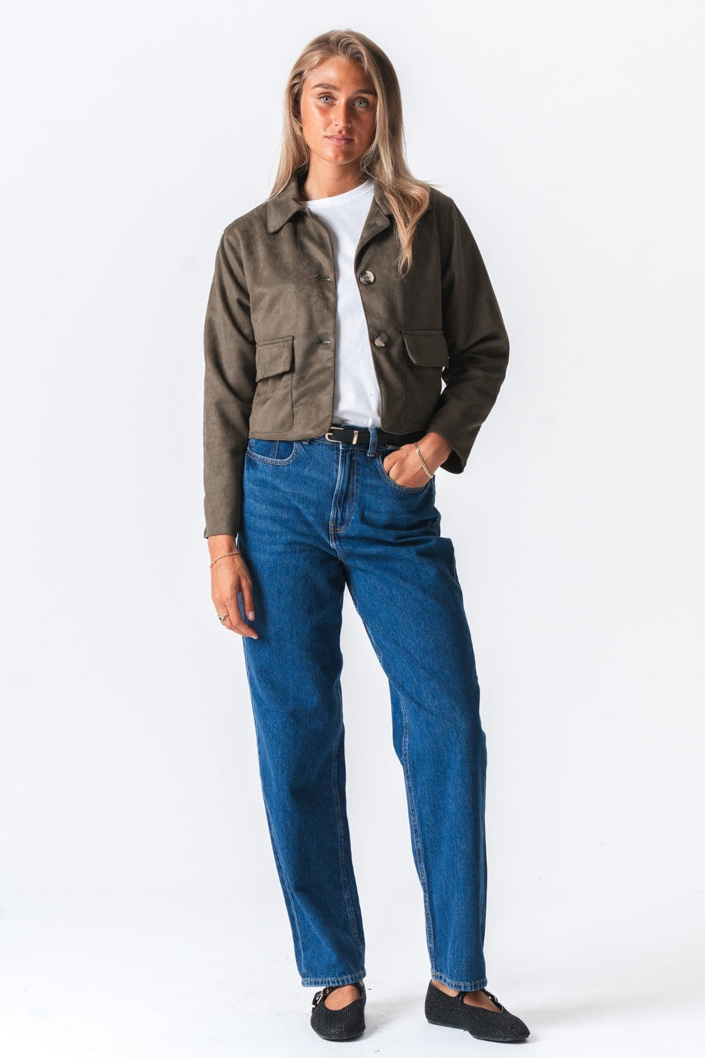 Nelly Short Jacket - Ejército