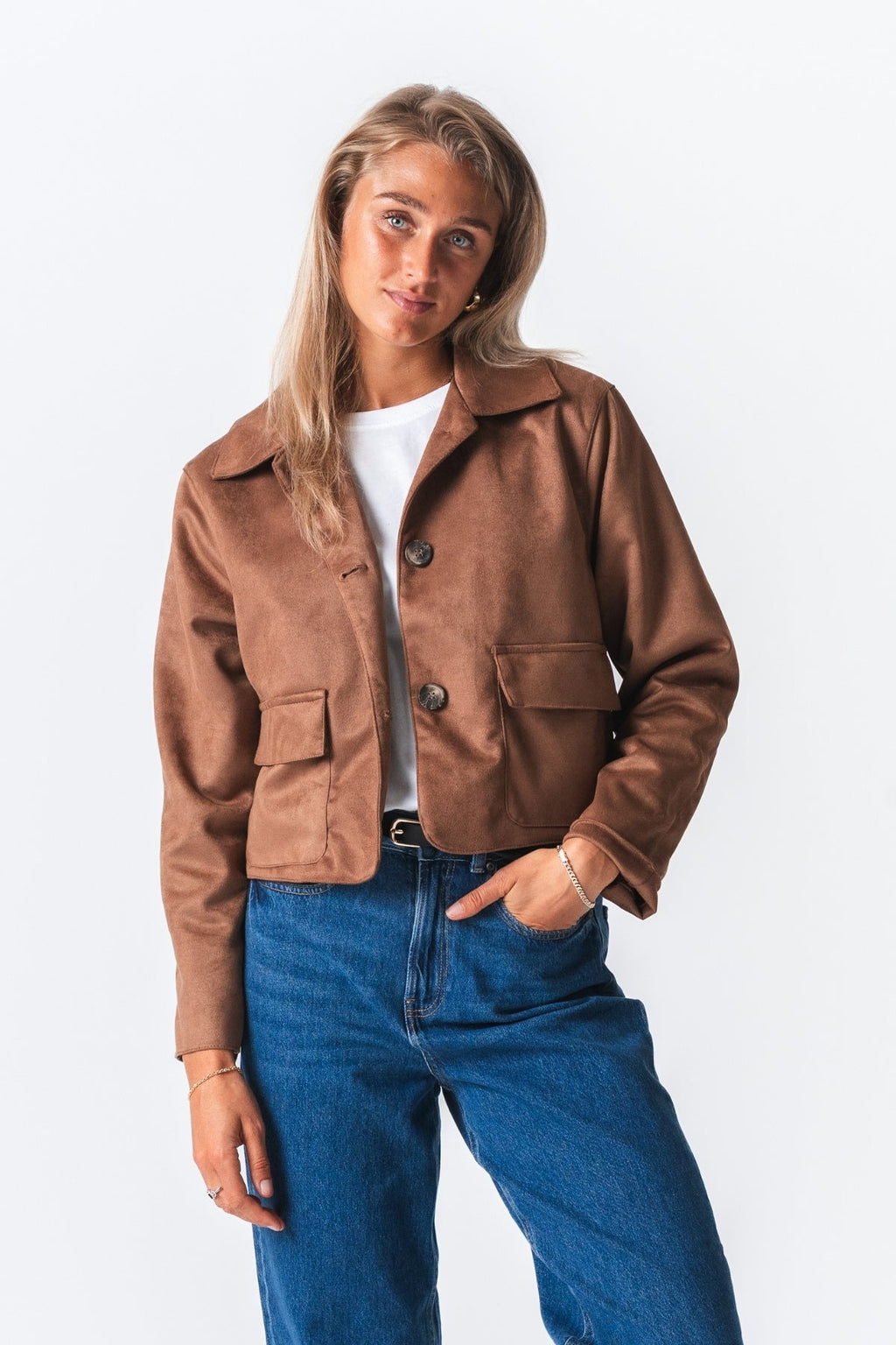 Nelly Short Jacket - Brown