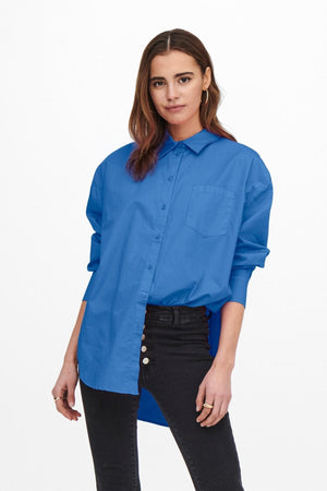 Camisa suelta de Corina - azul marino