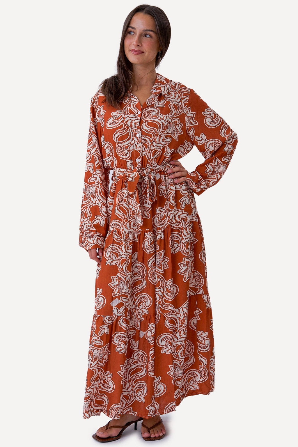 Lola Dress - Terracotta