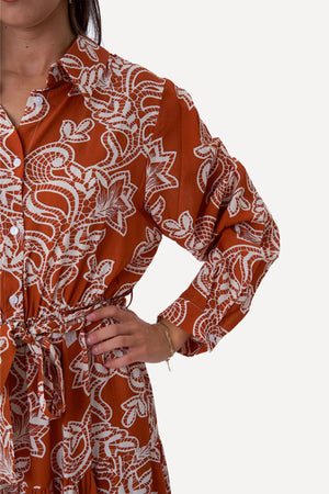 Lola Dress - Terracotta
