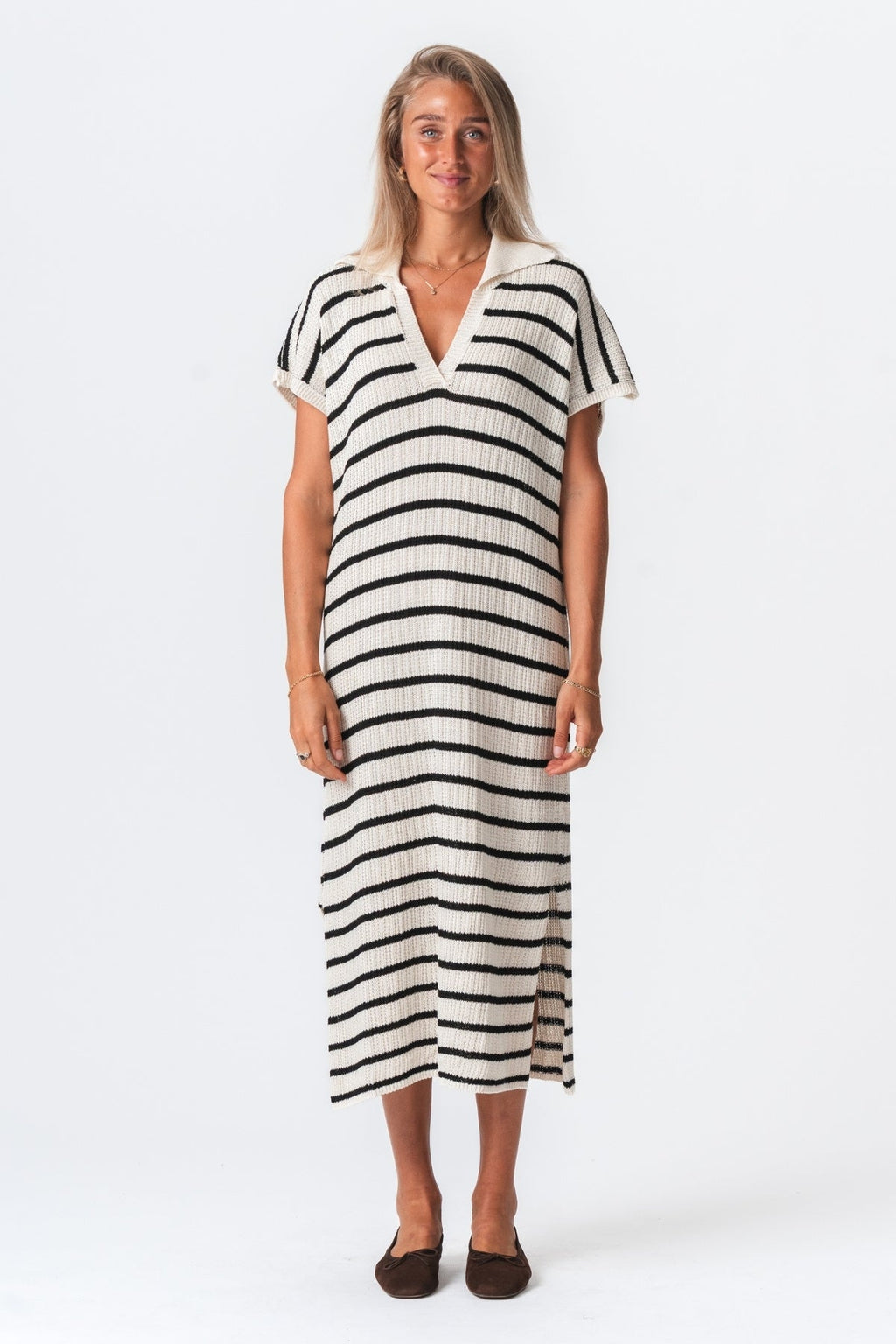 Victoria Dress - White/Black