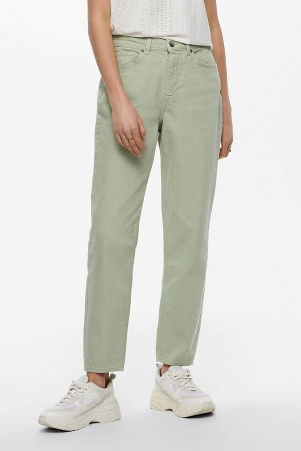 Solid Color Mom Pants - Desert Saga