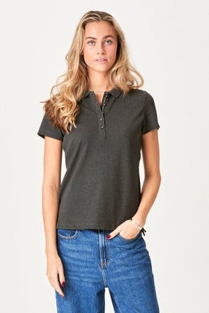 Polo de polo - gris oscuro