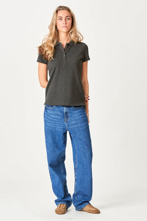 Polo de polo - gris oscuro