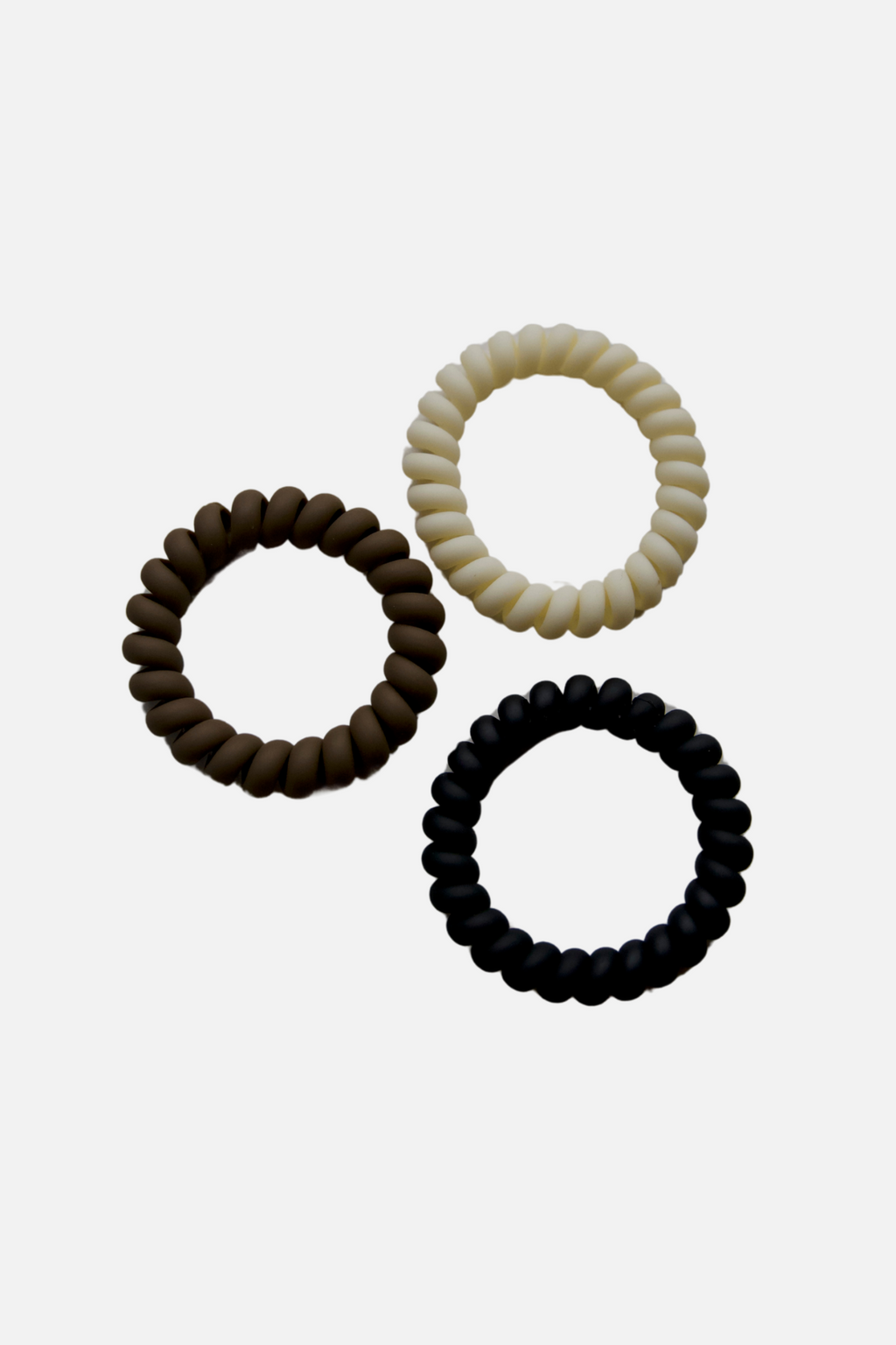 Gomas Espirales (6 uds.) - Negro/marrón/beige