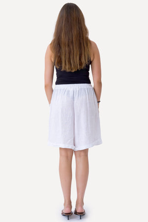 Linen Shorts - White