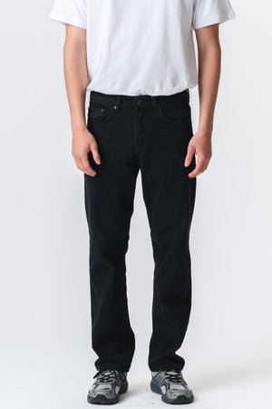 Jeans de ajuste relajado - Negro sólido