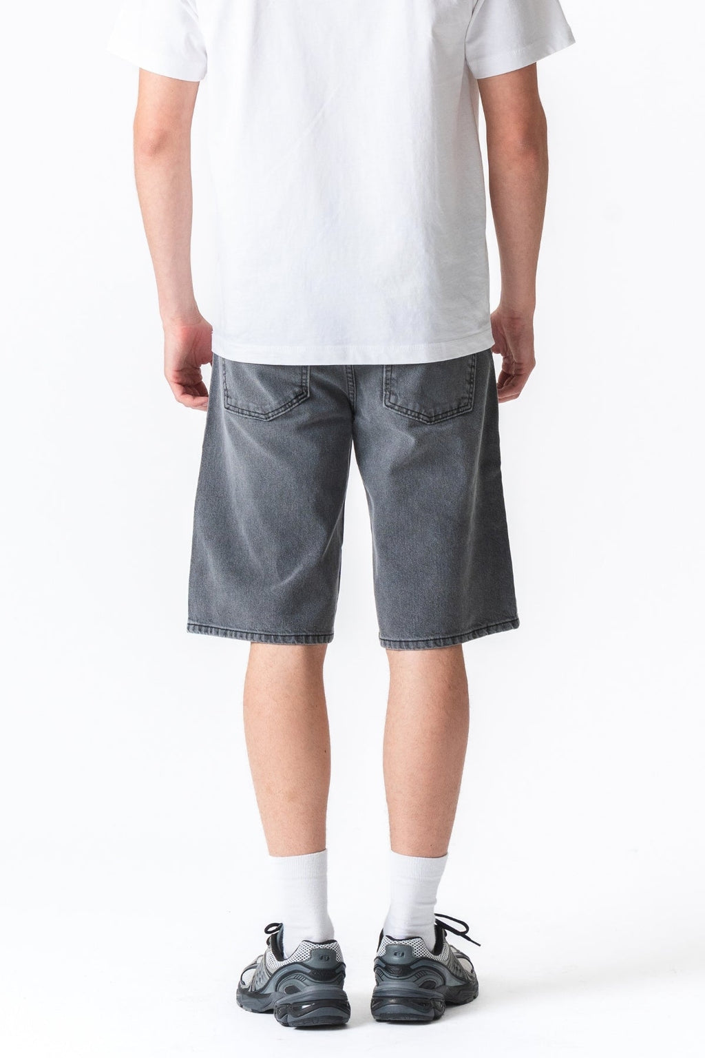 Dril Shorts Suelto - gris