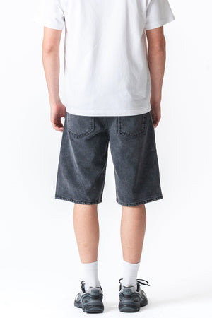 Denim Shorts Loose - Black