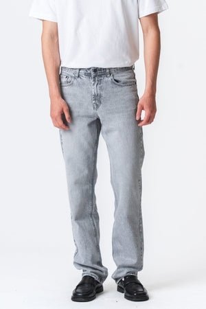 Jeans de ajuste relajado - mezclilla gris