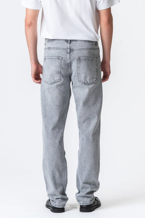 Jeans de ajuste relajado - mezclilla gris