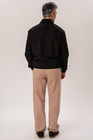 Chaqueta corta con cremallera - Negro