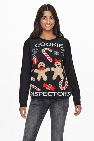 Joy Christmas Knit - Negro