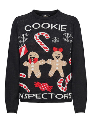 Joy Christmas Knit - Negro