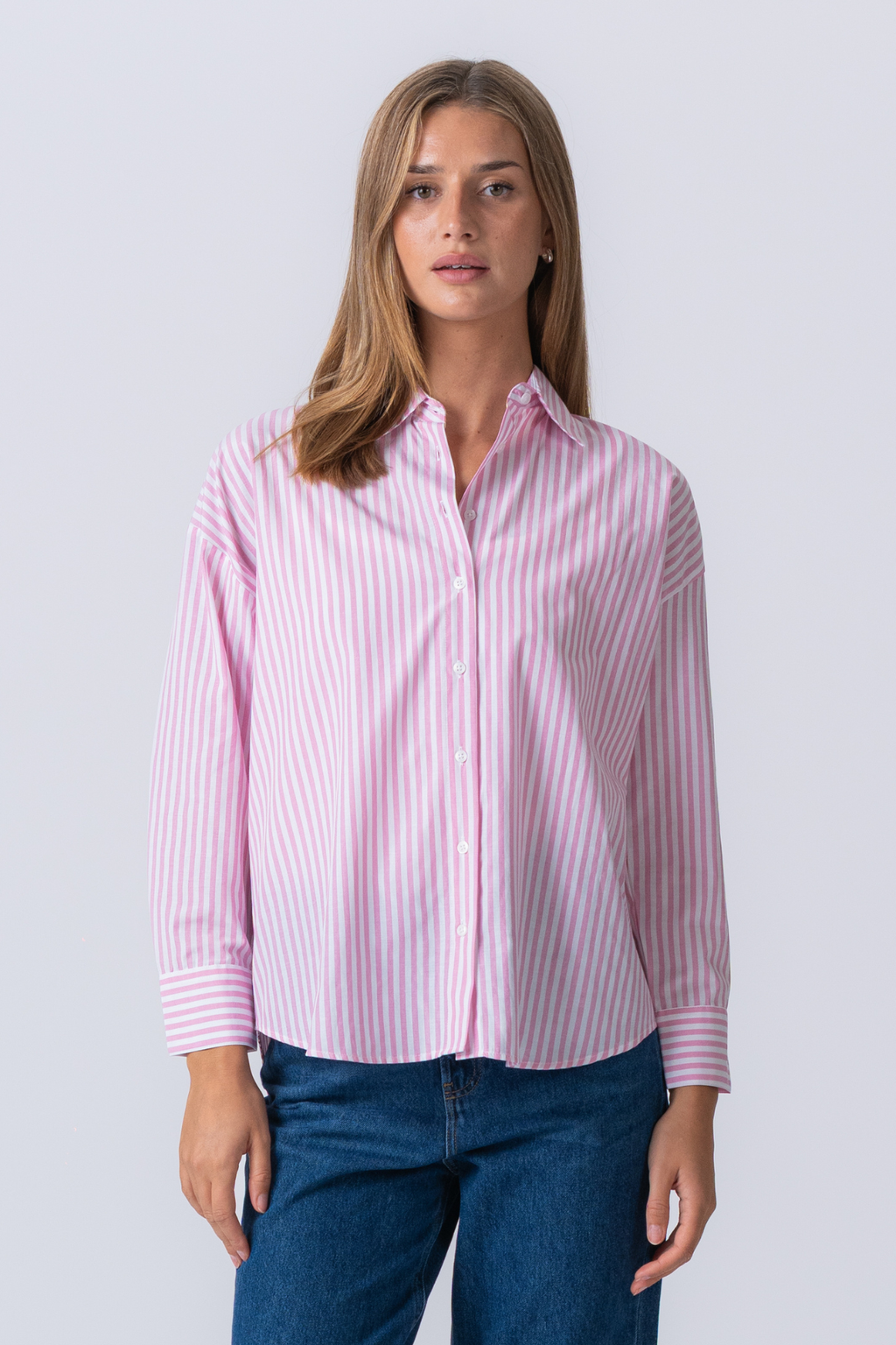 Layla Striped Shirt - Pink