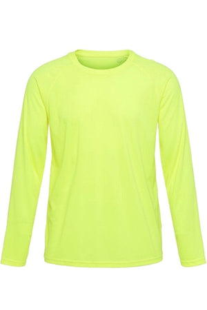 Long-sleeved Training T-shirt - Neon Yellow