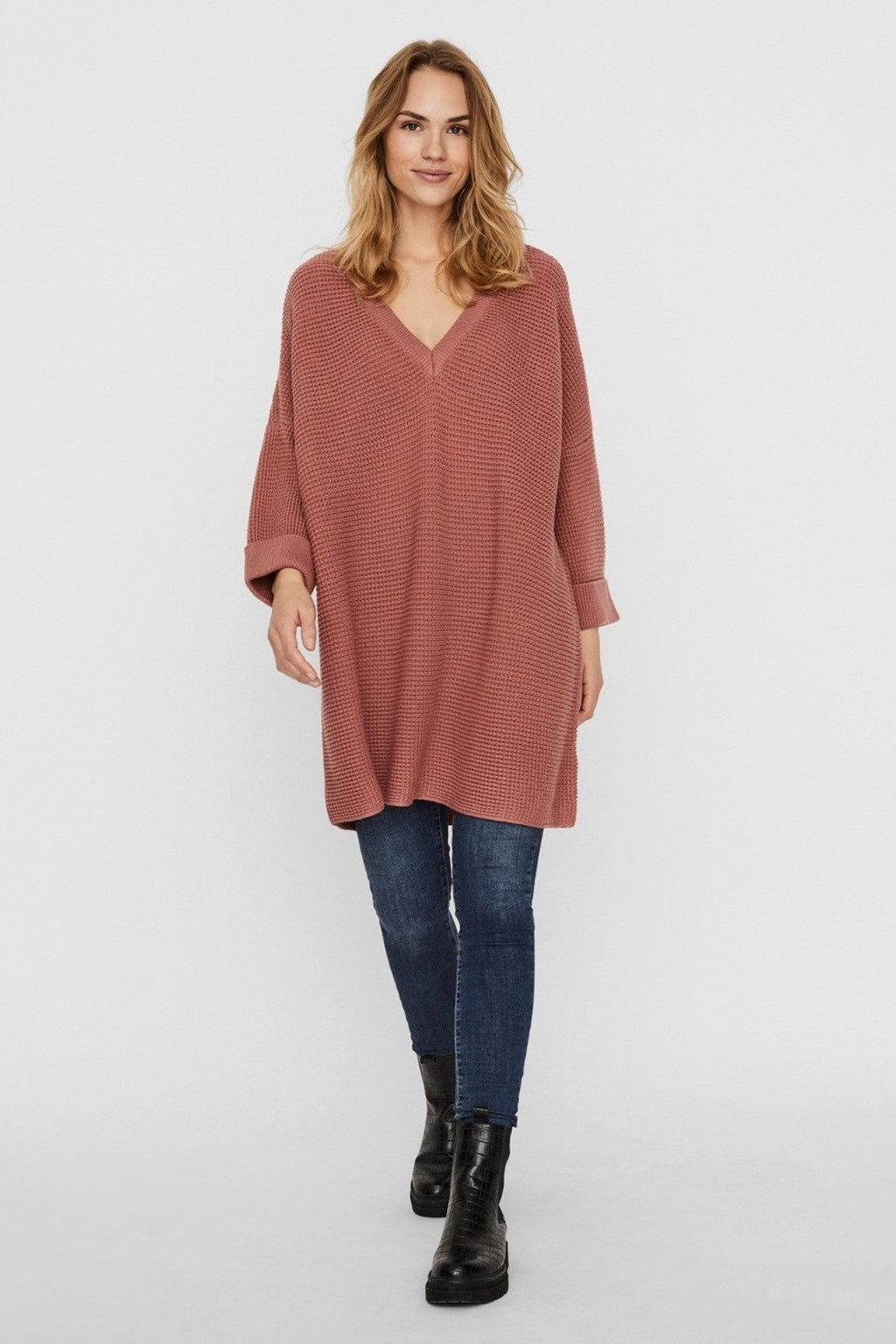 Leanna knit sweater - Rosa