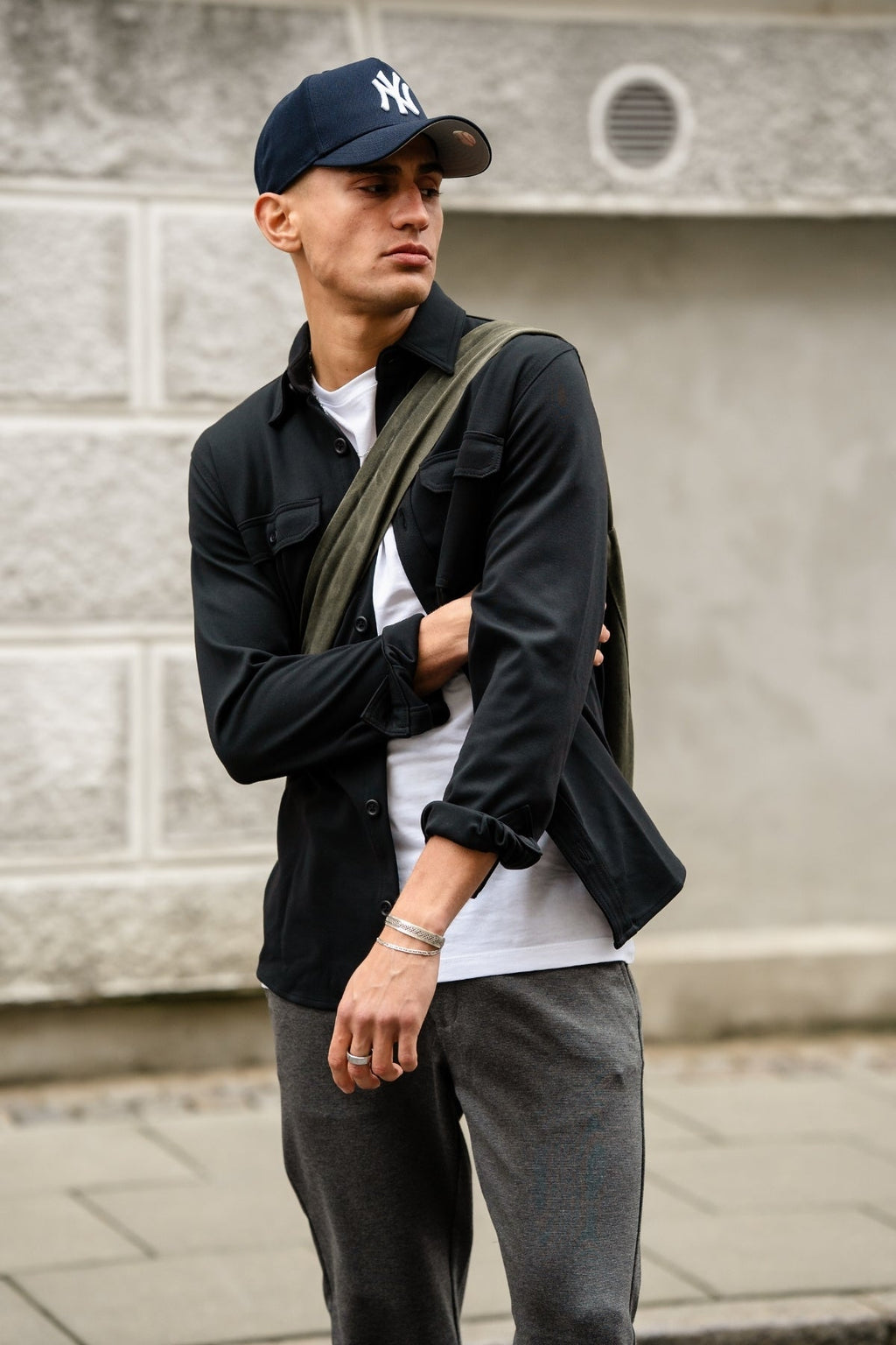 Performance Regular Overshirt - Negro