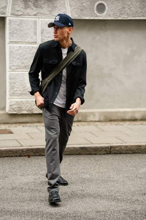 Performance Regular Overshirt - Negro