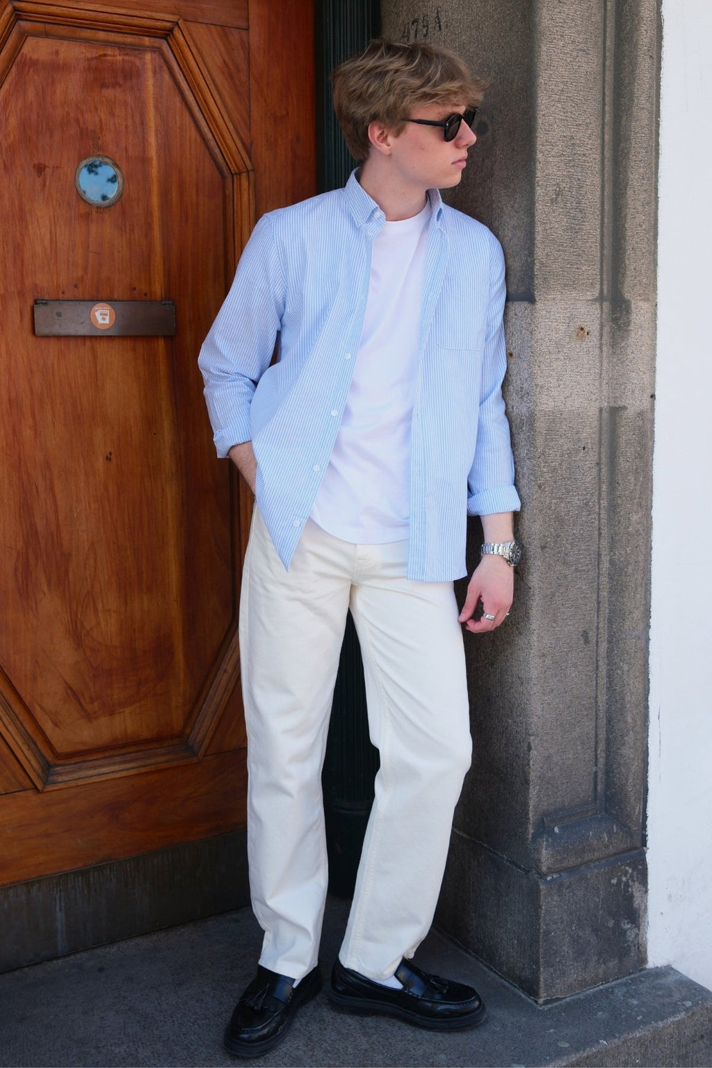 Jeans de Fit Noah Fit - Denim blanco