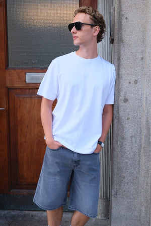 Dril Shorts Suelto - gris