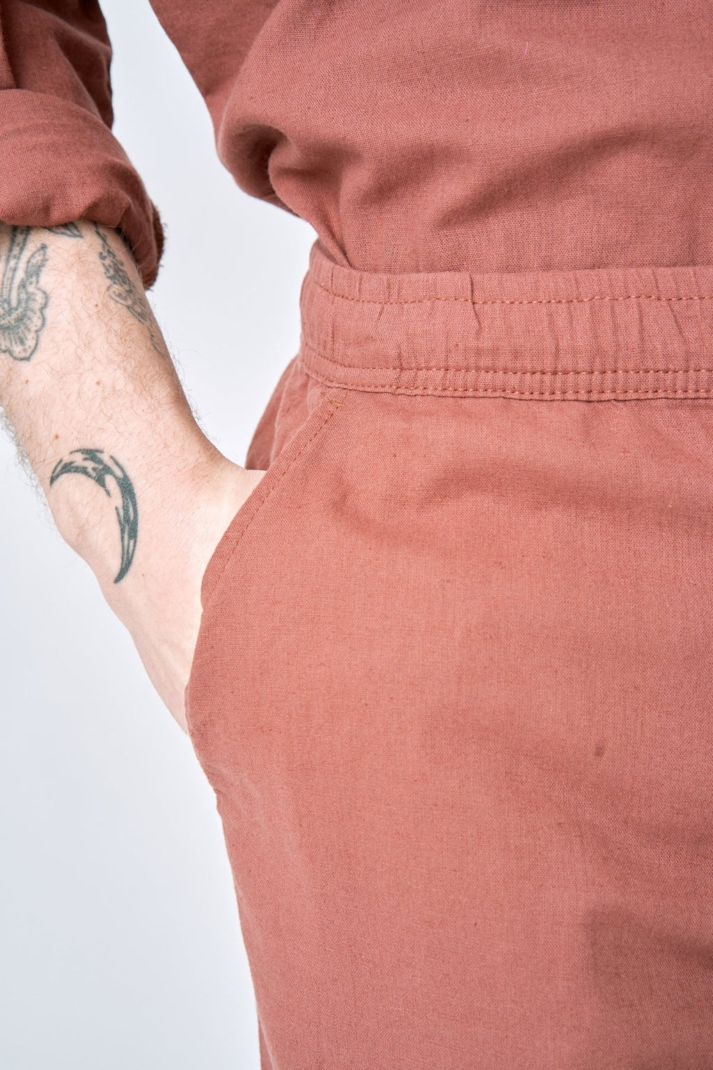 Lino Pants - Terracota