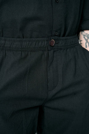 Lino Pants - Negro