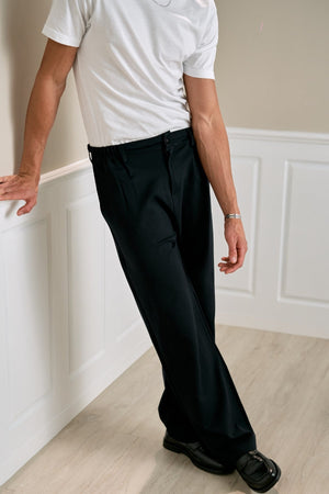 Traje Pants Suelto - negro