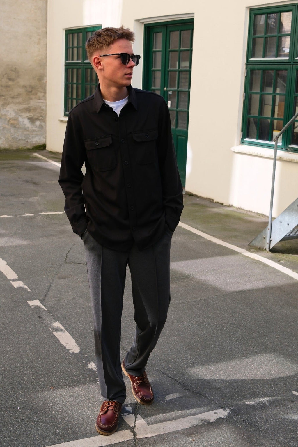 Performance Pants Fit Loose - carbón