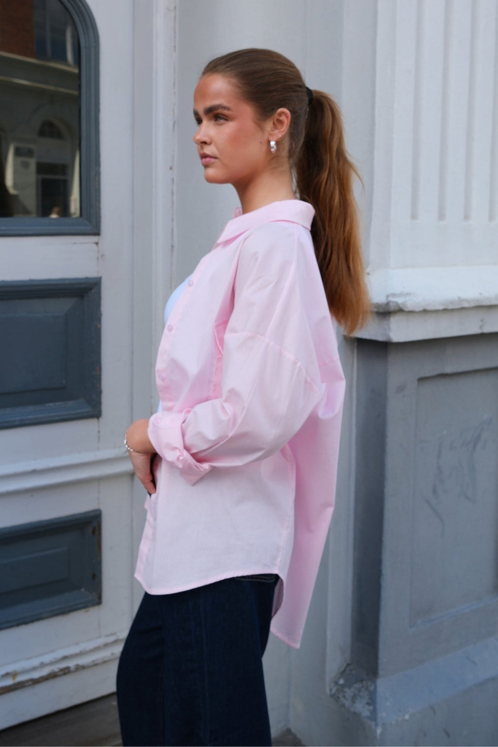 Clara Oversized Camisa - Rose