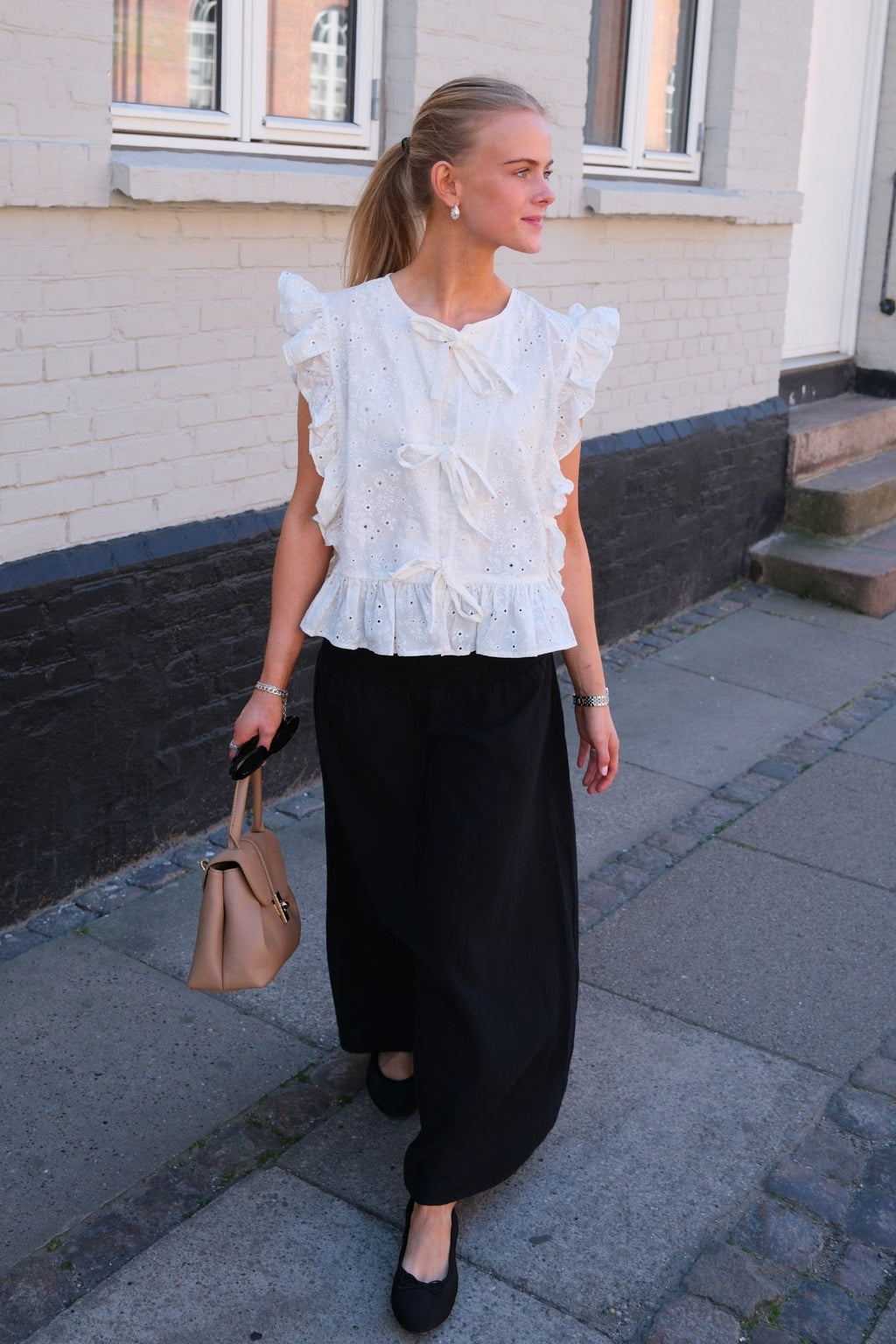 Falda del anillo de Smock Linn - Negro