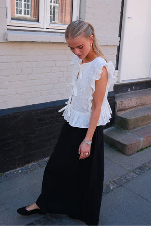 Falda del anillo de Smock Linn - Negro