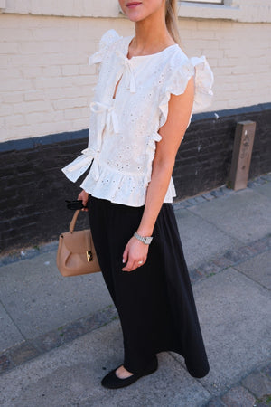 Falda del anillo de Smock Linn - Negro